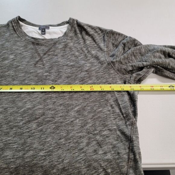 Vince heathered olive green pullover top - Picture 3 of 11